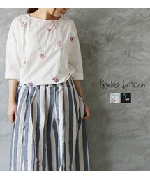 l'atelier du savon | l'atelier du savon  手刺繍 ドルマンブラウス(シャツ/ブラウス)