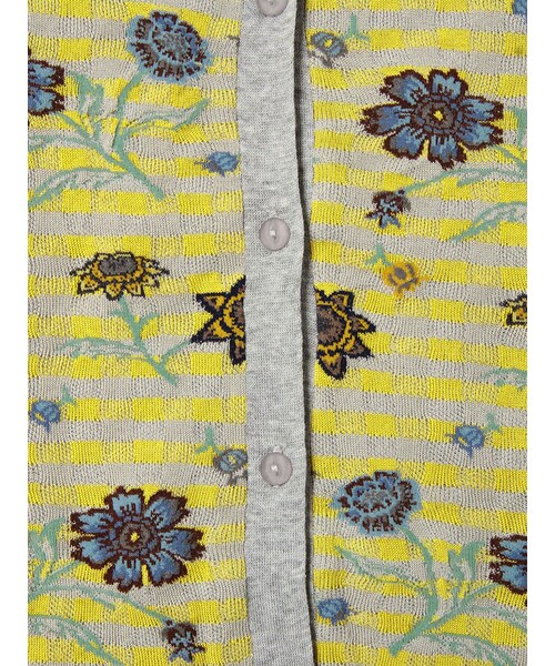 Usagi pour toi（ウサギプゥトワ）の「ANTIPAST ソックスニットカーディガン（その他・0083 YELLOW MIX/0067 SEPIA GREEN・1）」の6枚目の写真