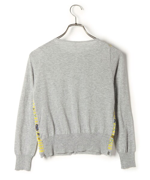 Usagi pour toi（ウサギプゥトワ）の「ANTIPAST ソックスニットカーディガン（その他・0083 YELLOW MIX/0067 SEPIA GREEN・1）」の2枚目の写真