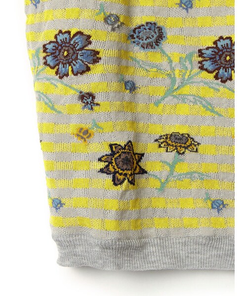 Usagi pour toi（ウサギプゥトワ）の「ANTIPAST ソックスニットカーディガン（その他・0083 YELLOW MIX/0067 SEPIA GREEN・1）」の5枚目の写真