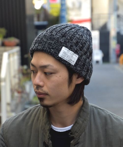 VIRGOwearworks（ヴァルゴウェアワークス）の「PL MIX WATCH ニットキャプ 【VIRGO】（帽子・メンズ・RED/BEIGE/BLACK）」の2枚目の写真