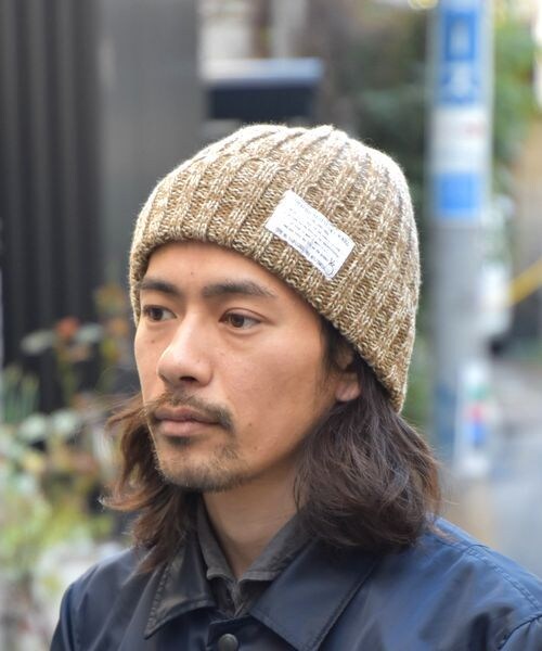 VIRGOwearworks（ヴァルゴウェアワークス）の「PL MIX WATCH ニットキャプ 【VIRGO】（帽子・メンズ・RED/BEIGE/BLACK）」の3枚目の写真