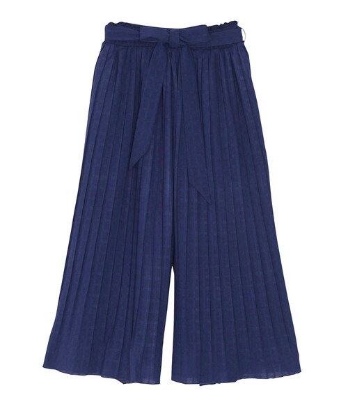 dazzlin(ダズリン)の「【se】シフォンプリーツガウチョ(パンツ・レディース・オフホワイト/ブラック/ネイビー)」の3枚目の写真