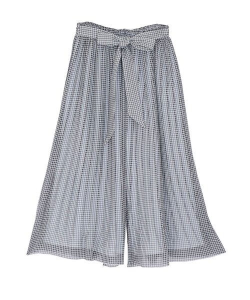 dazzlin(ダズリン)の「【se】シフォンプリーツガウチョ(パンツ・レディース・オフホワイト/ブラック/ネイビー)」の4枚目の写真