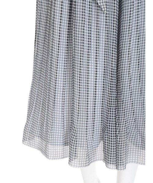 dazzlin(ダズリン)の「【se】シフォンプリーツガウチョ(パンツ・レディース・オフホワイト/ブラック/ネイビー)」の9枚目の写真