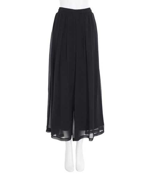 EVRIS（エヴリス）の「シースルーエアリーワイドパンツ（パンツ・レディース・ホワイト/ブラック/ターコイズ/ベージュ・F）」の7枚目の写真