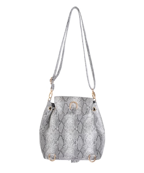 EVRIS（エヴリス）の「3WAYベルトコンチョリュック（バッグ・レディース・ホワイト/ブラック/ブラウン・F）」の8枚目の写真