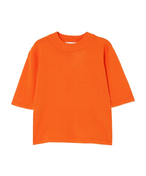 jouetie（ジュエティ）の「半袖ちびニット（トップス・レディース・ベビーピンク/オレンジ/ターコイズ/ダークミックス・M）」の4枚目の写真