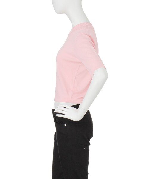 jouetie（ジュエティ）の「半袖ちびニット（トップス・レディース・ベビーピンク/オレンジ/ターコイズ/ダークミックス・M）」の10枚目の写真