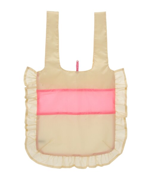 merry jenny（メリージェニー）の「リップナイロンフリルバッグ（バッグ・レディース・ホワイト/グレー/ベージュ・F）」の3枚目の写真