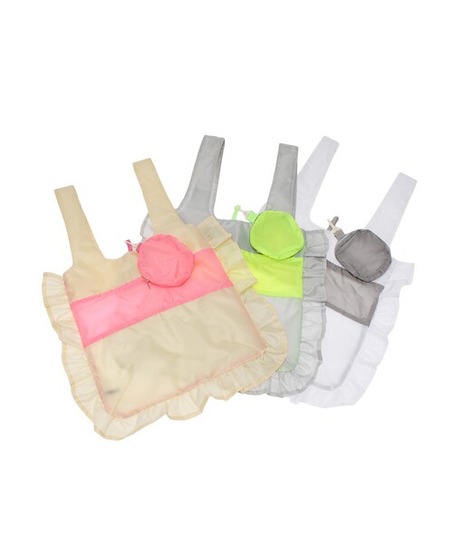 merry jenny（メリージェニー）の「リップナイロンフリルバッグ（バッグ・レディース・ホワイト/グレー/ベージュ・F）」の13枚目の写真