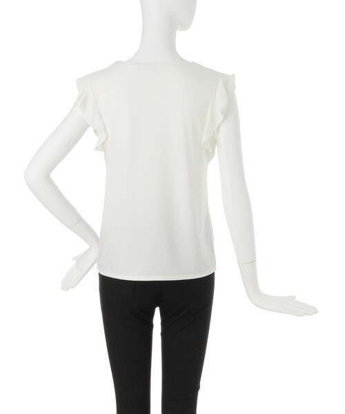 MURUA（ムルーア）の「【FEMININE】フレアデザインタンク（トップス・レディース・ホワイト/ブラック/ブルー・F）」の6枚目の写真