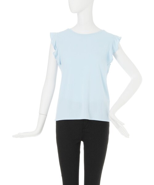 MURUA（ムルーア）の「【FEMININE】フレアデザインタンク（トップス・レディース・ホワイト/ブラック/ブルー・F）」の3枚目の写真