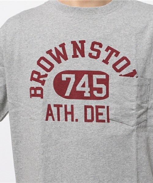 Champion(チャンピオン)の「【Champion(チャンピオン)】別注オーバーポケットTシャツ(Tシャツ/カットソー・メンズ・ホワイト/ネイビー/杢グレー・MEDIUM/LARGE/SMALL)」の9枚目の写真