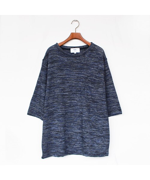 niche.(ニッチ)の「Mix Combo Pocket T-Shirts(トップス・Navy・S/L)」の1枚目の写真