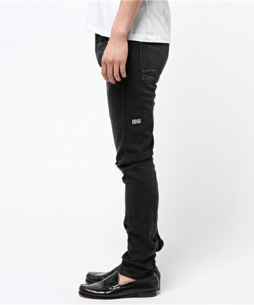 KSUBI(スビ)の「KSUBI 『VAN WINLE』クラッシュデニムパンツ(デニムパンツ・メンズ・ダークブルー/ブラック・28/30)」の3枚目の写真