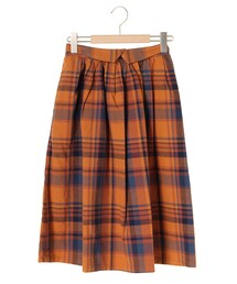 ehka sopo | キャンバスチェックスカート(スカート)