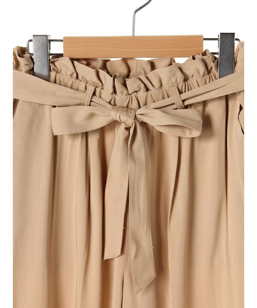 SEVENDAYS=SUNDAY（セブンデイズサンデイ）の「・ウエストリボンパンツ（パンツ・オフホワイト/ベージュ/カーキ/ネイビー・M/L）」の7枚目の写真