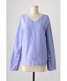 imvely | ストライプVネックブラウス(シャツ/ブラウス)