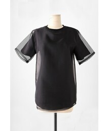 imvely | ブラックシフォンTシャツ(Tシャツ/カットソー)