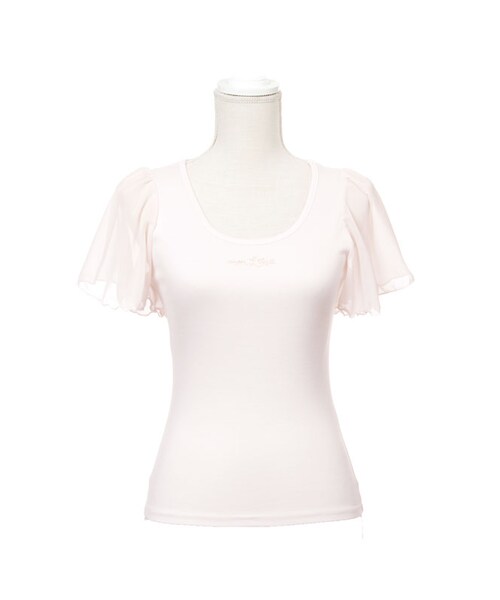 mon Lily（モンリリィ）の「シンプルロゴTシャツ（トップス・レディース・Aホワイト/Aピンク/Aブルーグレー/Aブラック/Bホワイト/Bピンク/Bブルーグレー/Bブラック/Cホワイト/Cピンク/Cブルーグレー/Cブラック・M/L）」の11枚目の写真