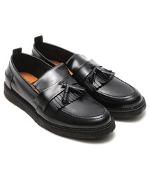 FRED PERRY | FRED PERRY ×GEORGE COX TASSEL LOAFER LEATHER BLACK(シューズ)