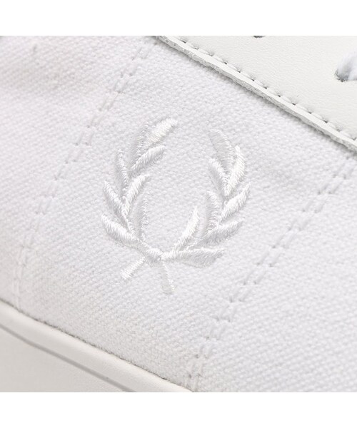 FRED PERRY（フレッドペリー）の「FRED PERRY SPENCER CANVAS/LEATHER WHITE/WHITE（シューズ・メンズ・ホワイト・23.0cm/24.0cm/25.0cm/26.0cm/27.0cm/28.0cm）」の9枚目の写真
