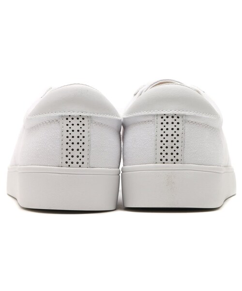 FRED PERRY（フレッドペリー）の「FRED PERRY SPENCER CANVAS/LEATHER WHITE/WHITE（シューズ・メンズ・ホワイト・23.0cm/24.0cm/25.0cm/26.0cm/27.0cm/28.0cm）」の4枚目の写真