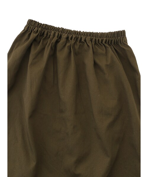 w closet（ダブルクローゼット）の「巻きチュールスカート×ツイルスカート（スカート・レディース・ベージュ×キャメル/グレー×カーキ・FREE）」の8枚目の写真