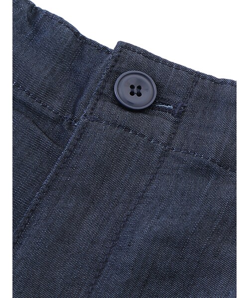 w closet（ダブルクローゼット）の「デニムタックワイドパンツ（パンツ・レディース・ブルー/ネイビー・FREE）」の7枚目の写真