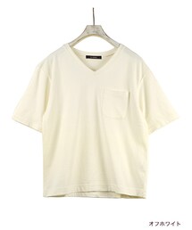 w closet | Vネックポケ付きTシャツ(トップス)