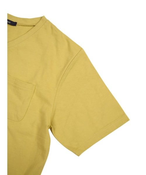 w closet(ダブルクローゼット)の「Vネックポケ付きTシャツ(トップス・レディース・オフホワイト/Sイエロー/カーキ/ブラック・FREE)」の9枚目の写真