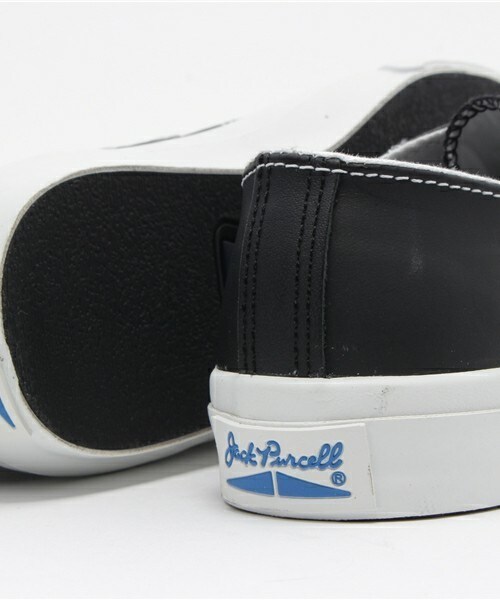 CONVERSE（コンバース）の「レディースサイズ コンバース レザー ジャックパーセル CONVERSE LEA JACK PURCELL 3460/3461（スニーカー・レディース・ブラック/ホワイト・23cm/23.5cm/24cm/26cm/26.5cm/27cm/28cm/24.5cm）」の8枚目の写真