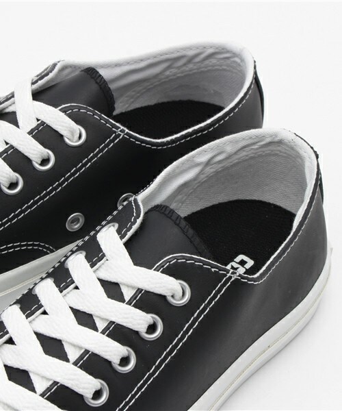 CONVERSE（コンバース）の「レディースサイズ コンバース レザー ジャックパーセル CONVERSE LEA JACK PURCELL 3460/3461（スニーカー・レディース・ブラック/ホワイト・23cm/23.5cm/24cm/26cm/26.5cm/27cm/28cm/24.5cm）」の7枚目の写真