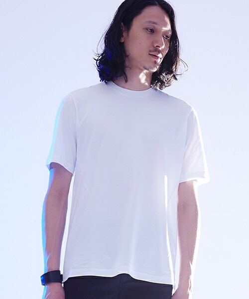JOHN LAWRENCE SULLIVAN(ジョンローレンスサリバン)の「JOHN LAWRENCE SULLIVAN ダーツTシャツ(Tシャツ/カットソー・メンズ・ネイビー/ローズ/ホワイト/ブラック・MEDIUM)」の5枚目の写真