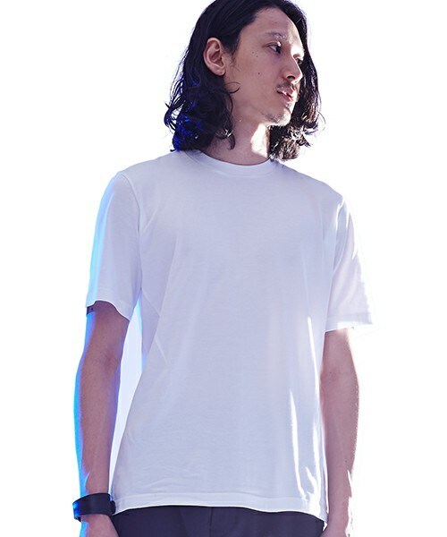 JOHN LAWRENCE SULLIVAN(ジョンローレンスサリバン)の「JOHN LAWRENCE SULLIVAN ダーツTシャツ(Tシャツ/カットソー・メンズ・ネイビー/ローズ/ホワイト/ブラック・MEDIUM)」の2枚目の写真
