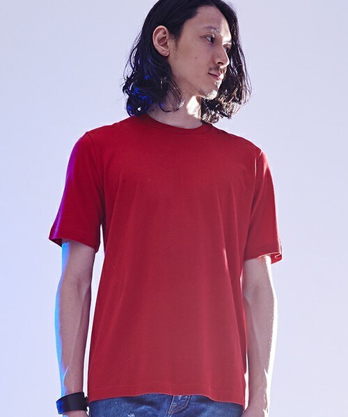 JOHN LAWRENCE SULLIVAN(ジョンローレンスサリバン)の「JOHN LAWRENCE SULLIVAN ダーツTシャツ(Tシャツ/カットソー・メンズ・ネイビー/ローズ/ホワイト/ブラック・MEDIUM)」の8枚目の写真