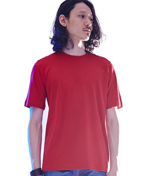 JOHN LAWRENCE SULLIVAN(ジョンローレンスサリバン)の「JOHN LAWRENCE SULLIVAN ダーツTシャツ(Tシャツ/カットソー・メンズ・ネイビー/ローズ/ホワイト/ブラック・MEDIUM)」の4枚目の写真