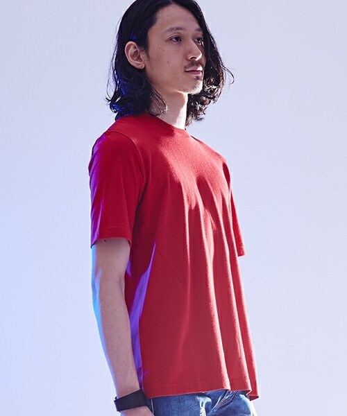 JOHN LAWRENCE SULLIVAN(ジョンローレンスサリバン)の「JOHN LAWRENCE SULLIVAN ダーツTシャツ(Tシャツ/カットソー・メンズ・ネイビー/ローズ/ホワイト/ブラック・MEDIUM)」の9枚目の写真