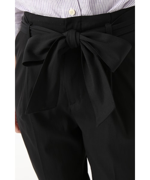 Spick & Span(スピックアンドスパン)の「ウエストリボン タックテーパードパンツ(パンツ・ブラック/キャメル/カーキ・34/36/38/40)」の15枚目の写真
