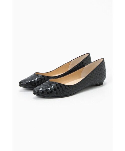 LE TALON(ルタロン)の「2CMバイアスメッシュポインテッド(シューズ・ブラック/ホワイト/シルバー・36/36.5/37/37.5/38/35.5)」の1枚目の写真