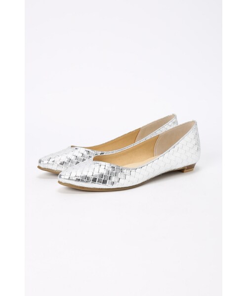 LE TALON(ルタロン)の「2CMバイアスメッシュポインテッド(シューズ・ブラック/ホワイト/シルバー・36/36.5/37/37.5/38/35.5)」の3枚目の写真