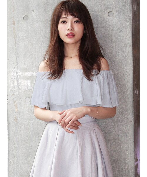 MICOAMERI(ミコアメリ)の「フリルオフショルニット(ニット・レディース・other/WHT/GRY/BLK/ICE・/F)」の4枚目の写真