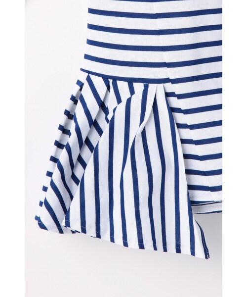 Droite lautreamont（ドロワットロートレアモン）の「ペプラムカットソー（トップス・レディース・ネイビー/オフ系/ブルー系・M）」の7枚目の写真