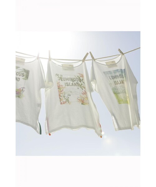 LIPSTAR（リップスター）の「LUMINOUS-T（トップス・レディース・オフホワイト/柄物オフホワイト/柄物オフ、ベージュ・M）」の12枚目の写真