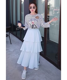 Miamasvin | シンプルロングティアードスカート(スカート)