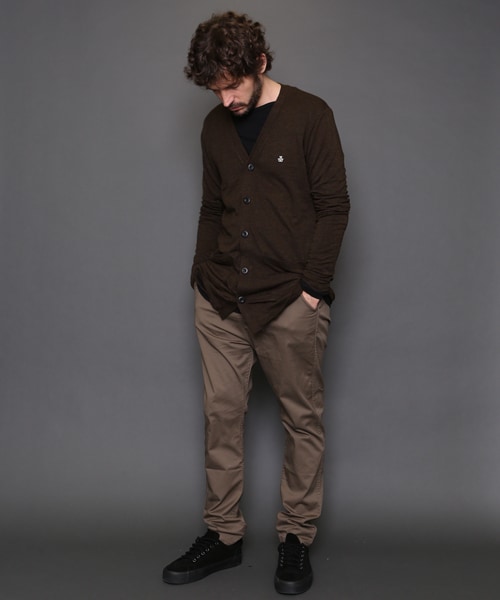 VIRGOwearworks（ヴァルゴウェアワークス）の「GRUNGE DAMAGE CARDIGAN ダメージカーディガン（トップス・メンズ・BROWN/NAVY/BLACK・2/3/4）」の4枚目の写真