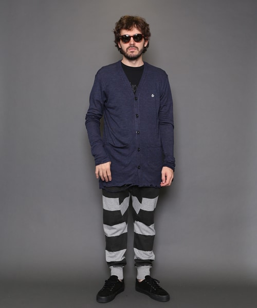 VIRGOwearworks（ヴァルゴウェアワークス）の「GRUNGE DAMAGE CARDIGAN ダメージカーディガン（トップス・メンズ・BROWN/NAVY/BLACK・2/3/4）」の6枚目の写真