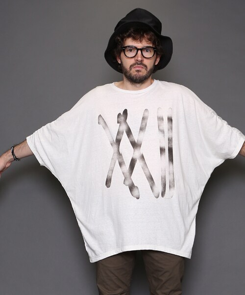 VIRGOwearworks（ヴァルゴウェアワークス）の「SPLASH KITE 22 ドルマンカットソー（トップス・メンズ・WHITE/BLACK・2/3/4）」の11枚目の写真