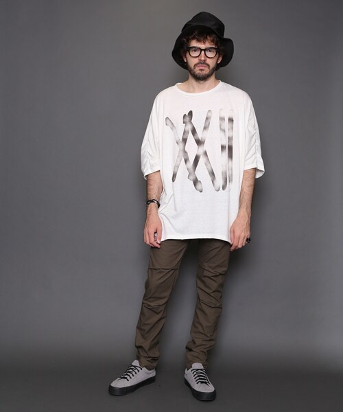 VIRGOwearworks（ヴァルゴウェアワークス）の「SPLASH KITE 22 ドルマンカットソー（トップス・メンズ・WHITE/BLACK・2/3/4）」の3枚目の写真